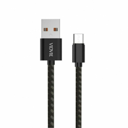 Kabel USB micro 0.3m czarny VIDVIE CB441 2.4A